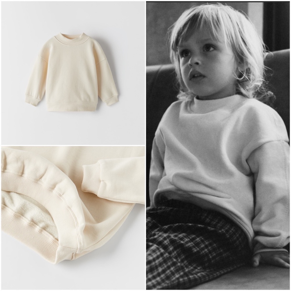 Zara Kids Mock Neck Sweatshirt